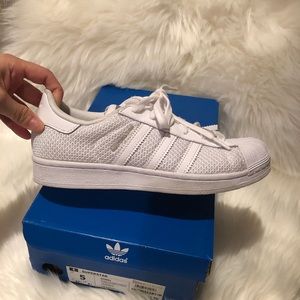 White Adidas SuperStar Sneakers